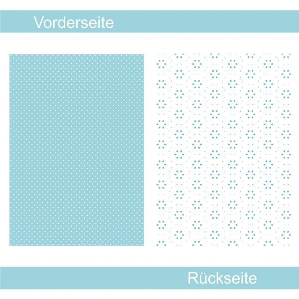 Tropfenmuster türkis - Designpapier